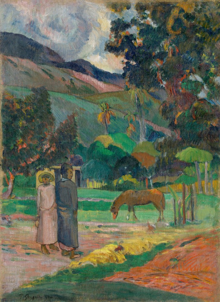 Paesaggio con Due Donne Bretoni
