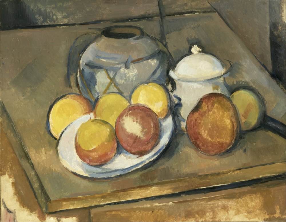 Vaso Impagliato, Zuccheriera e Mele