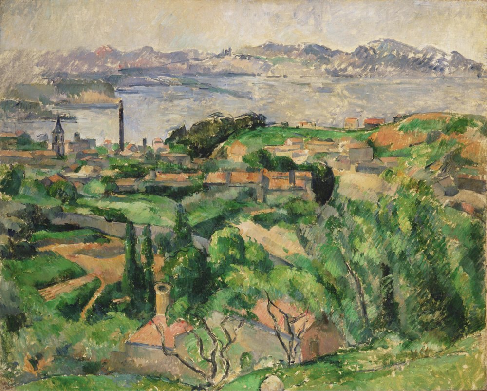 Veduta della Baia di Marsiglia con il Villaggio di Saint-Henri
