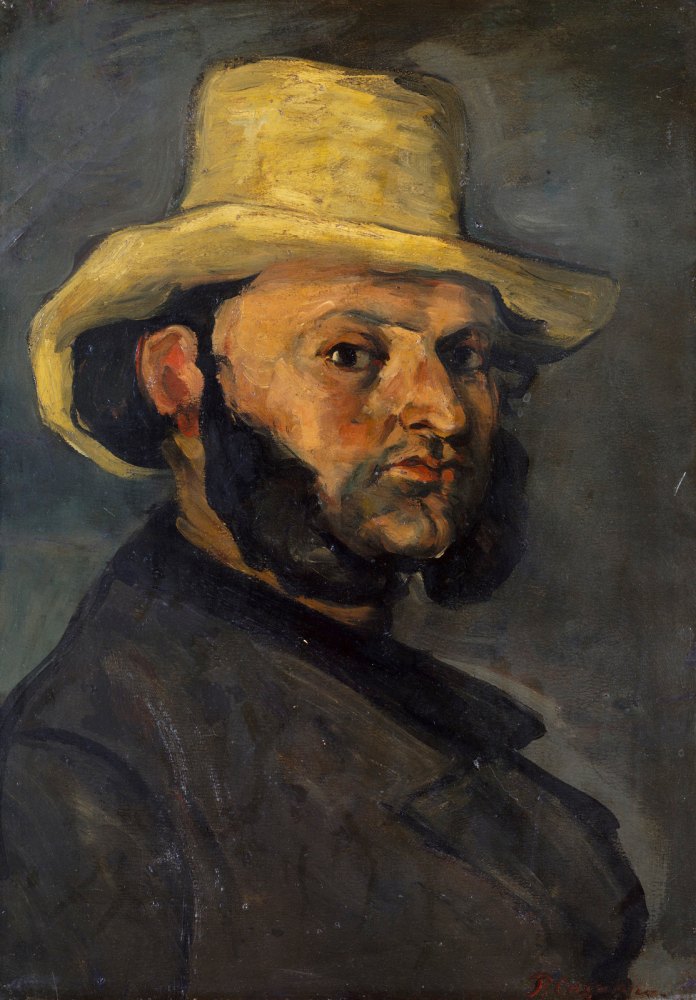 Gustave Boyer (Nato nel 1840) con un Cappello di Paglia