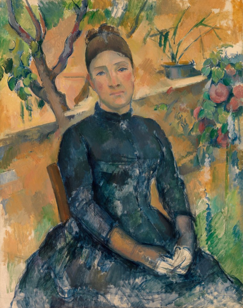 Madame Cézanne (Hortense Fiquet, 1850-1922) nella Serra