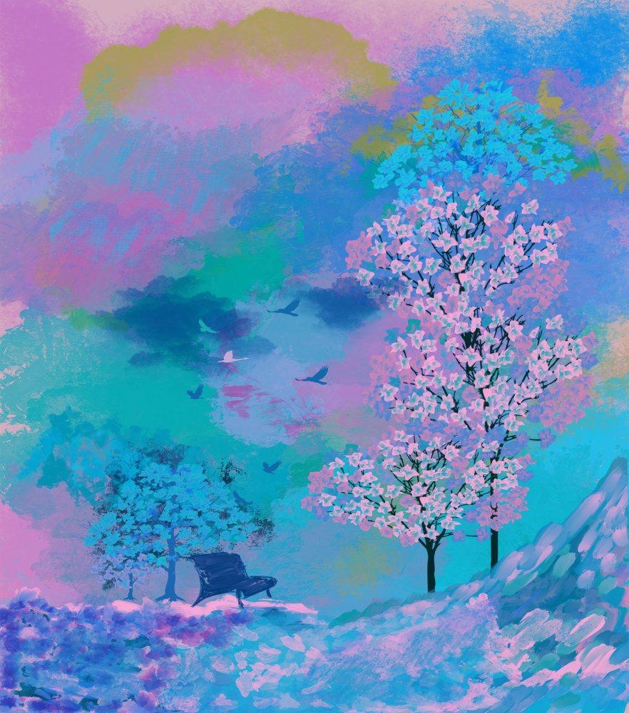 Pastel Spring Garden