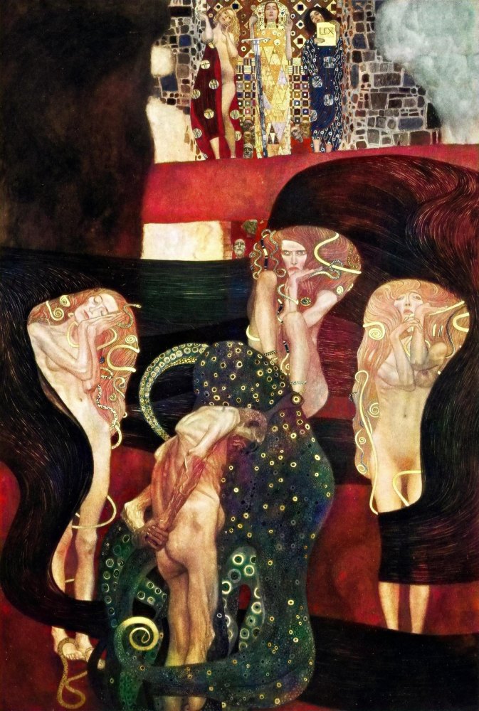 Dipinti del Soffitto dell'università di Vienna di Klimt
