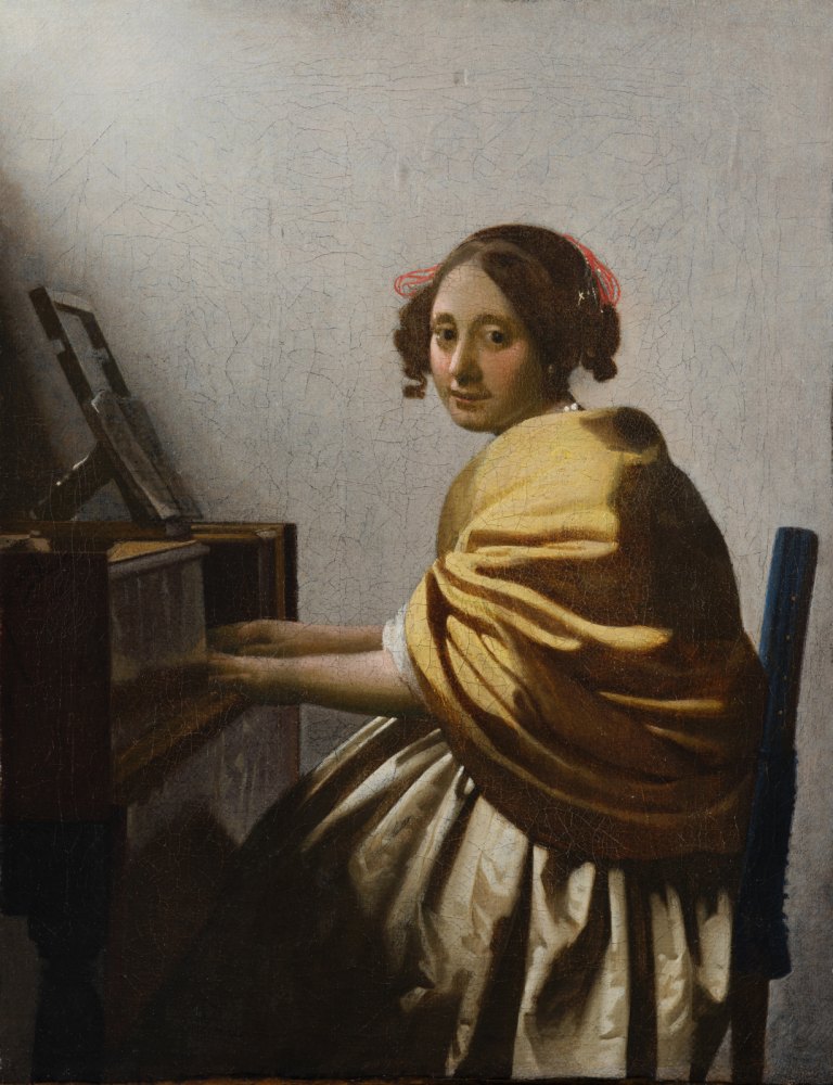 Giovane Donna Seduta al Virginale