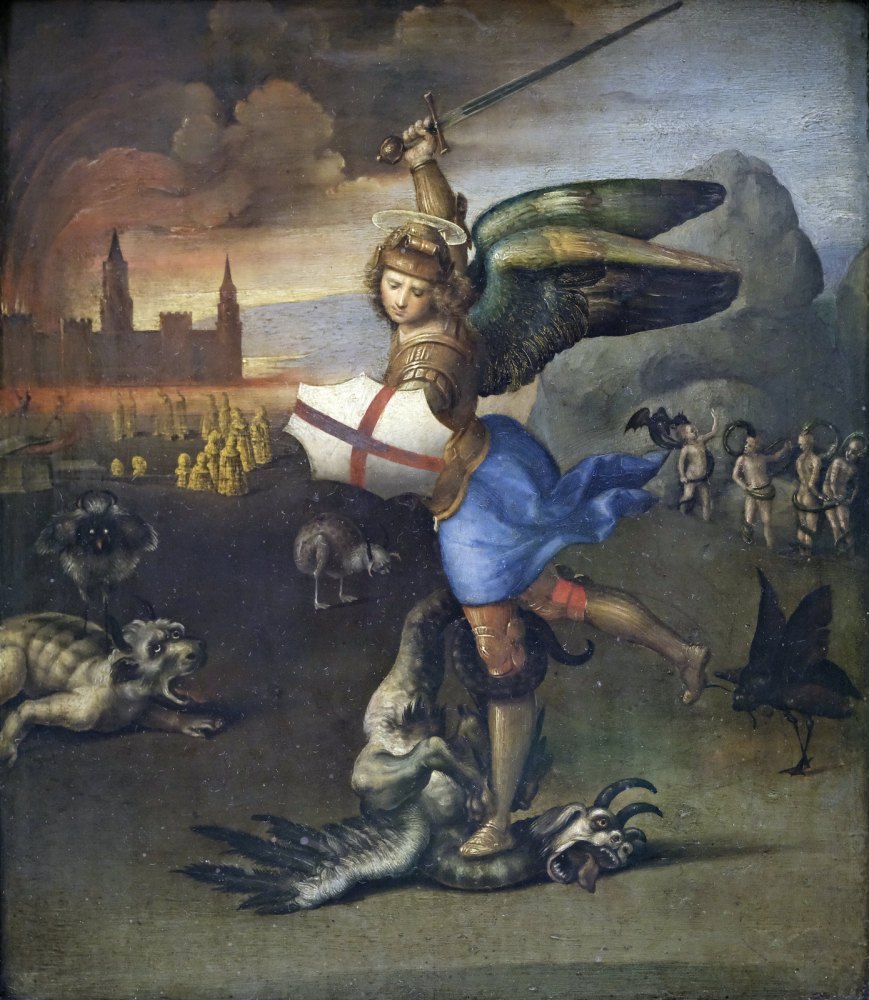 Saint Michel Saint Michael Vanquishing Satan