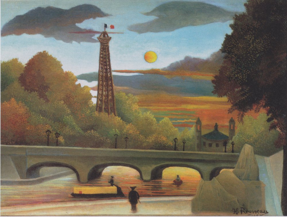 Senna e Torre Eiffel al Tramonto