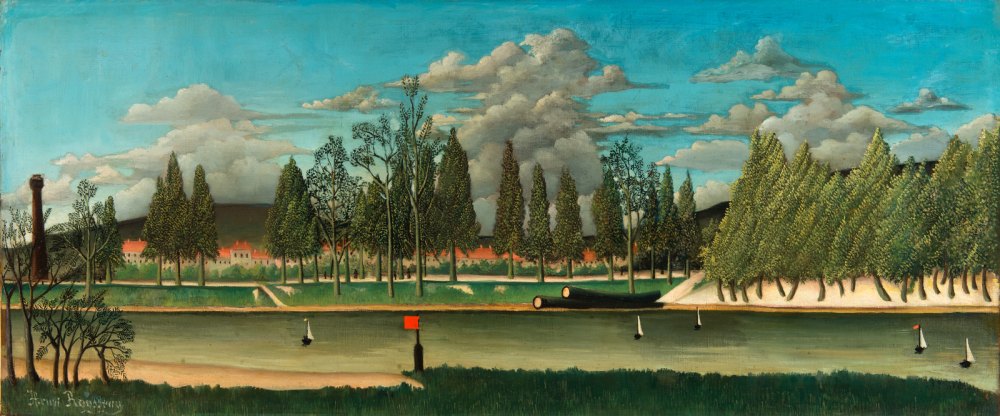 Veduta del Quai d'asnières (Vue Du Quai d'asnières); Anche Chiamato il Canale e Paesaggio con Tronchi d'albero (le Canal and Paysage Avec Troncs d'arbre)