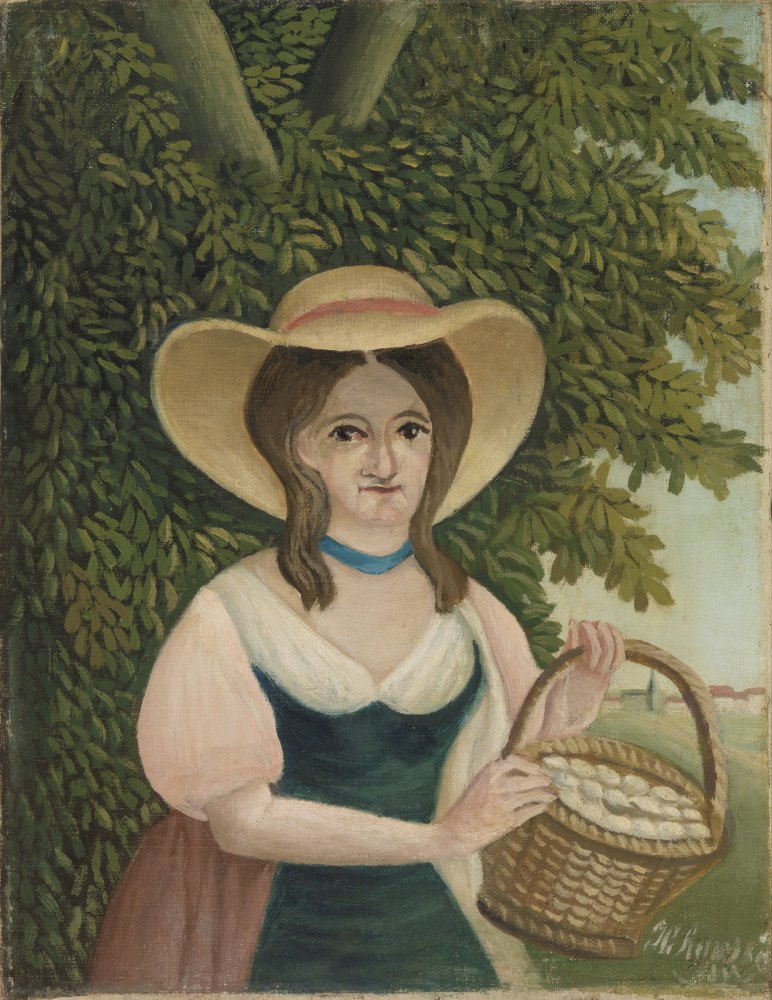 Donna con Cesto di Uova