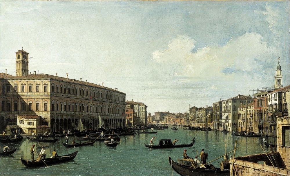 Il Canal Grande al Ponte di Rialto