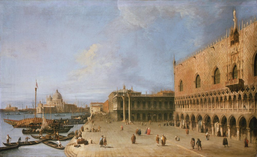 Il Molo di Fronte al Palazzo Ducale a Venezia
