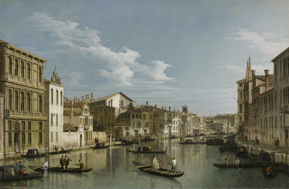 Il Canal Grande a Venezia da Palazzo Flangini a Campo San Marcuola