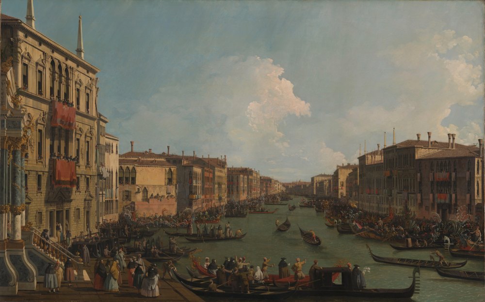 Venezia: Una Regata sul Canal Grande
