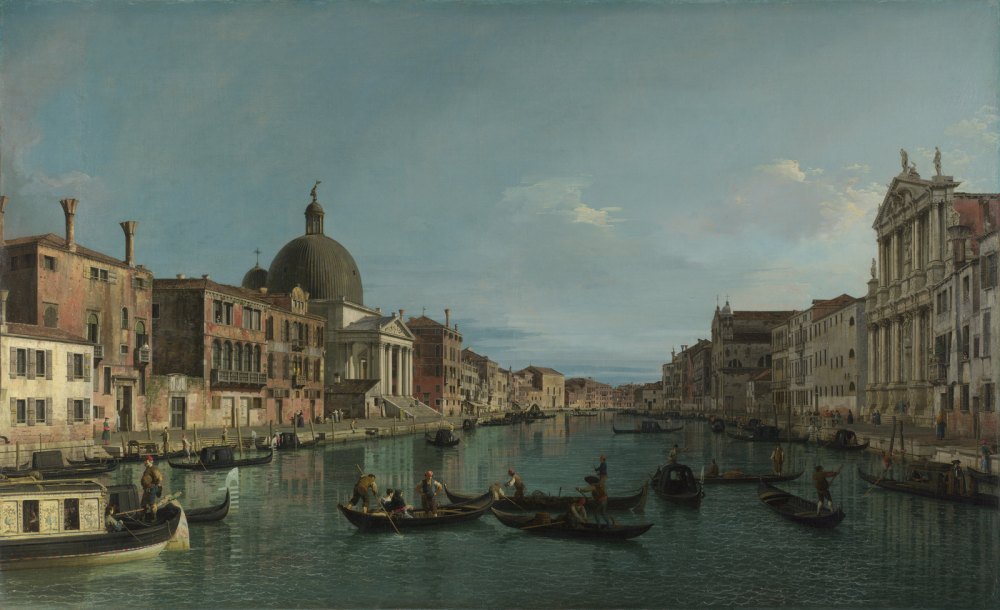 Venezia: Il Canal Grande con San Simeone Piccolo