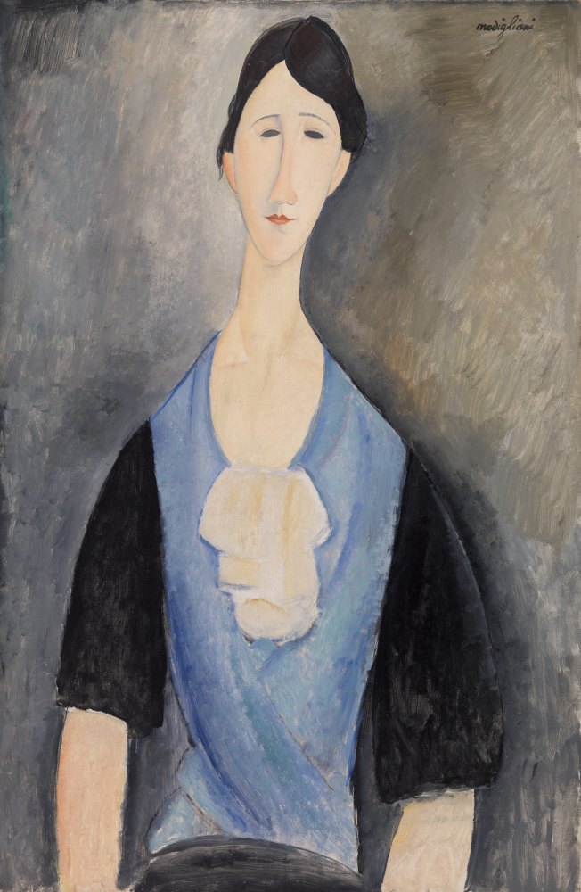 Giovane Donna in Azzurro