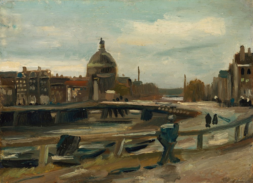Il Singel Presso la Chiesa Luterana Ad Amsterdam